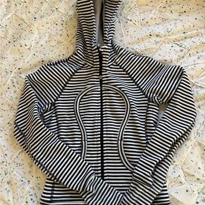 Lululemon Striped Black and White Hoodie